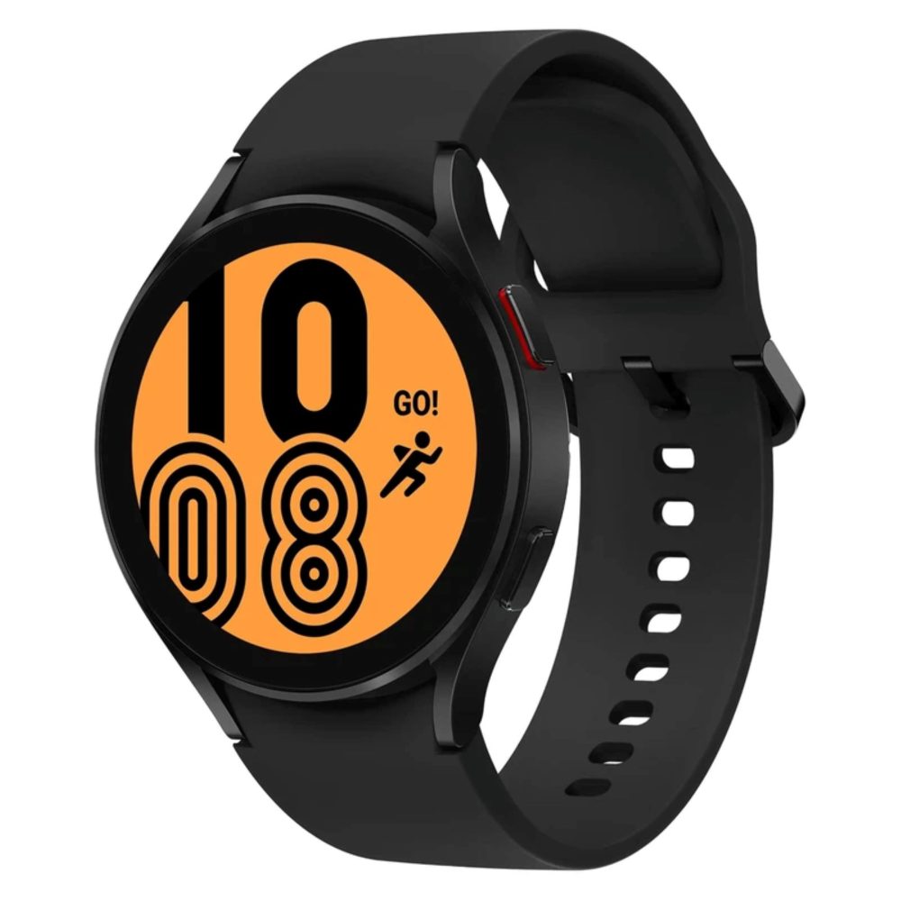 ساعت هوشمند سامسونگ مدل Galaxy Watch4 44mm، مناسب برای ورزش، روزمره، رسمی، بند سیلیکون، فرم صفحه گرد، فناوری GPS، پشتیبانی از سیستم‌عامل Android Wear، با حافظه داخلی 16000