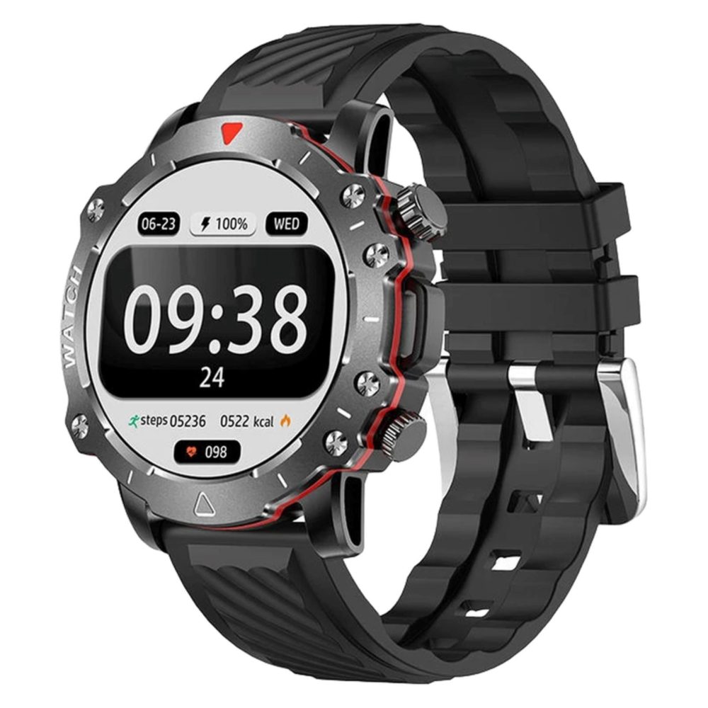 ساعت هوشمند 45 میلی متری ریولینک مدل R12 pro ultra با بند سلیکون