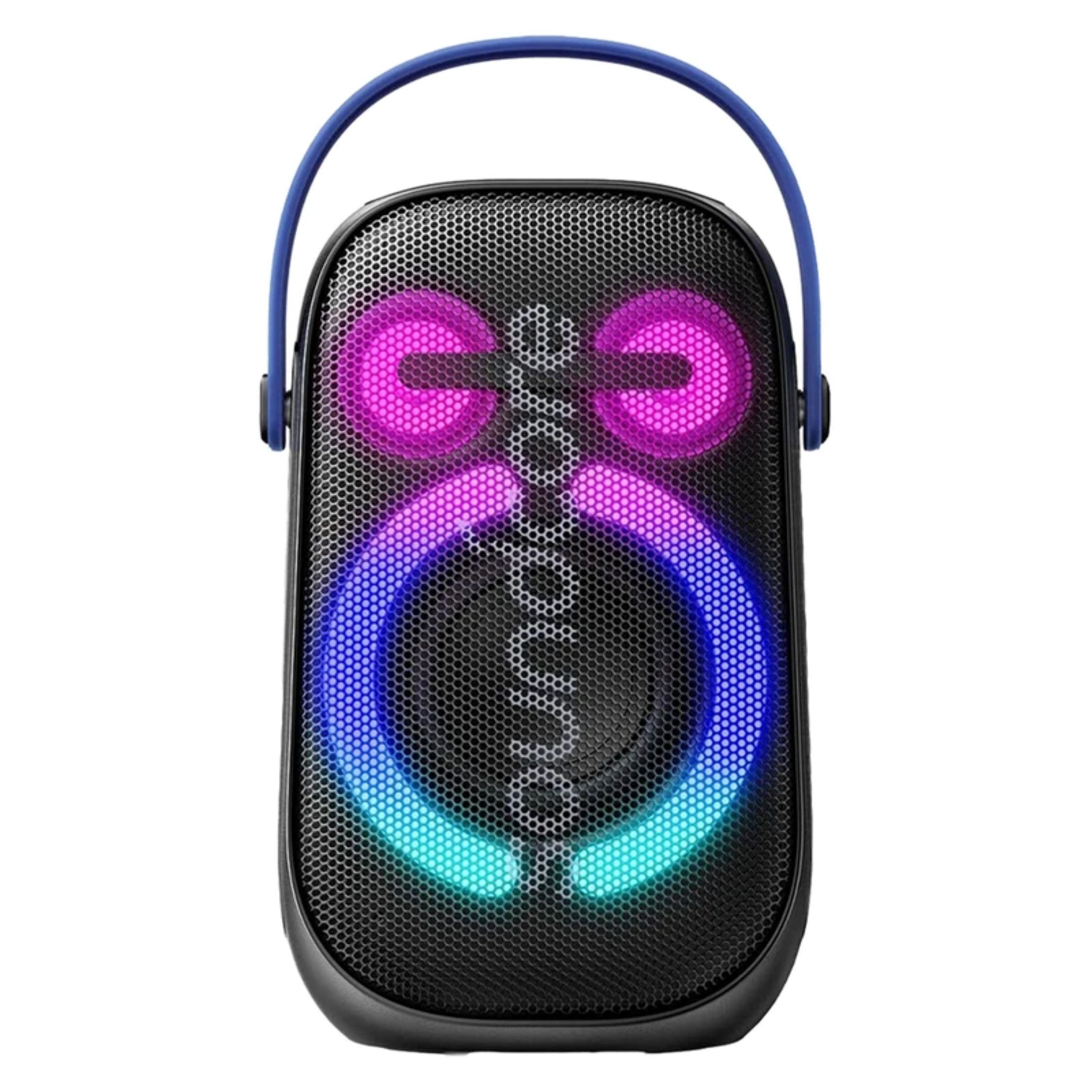 اسپیکر بلوتوثی قابل حمل انکر مدل Sound core Rave Neo 2 A33A1، مدت زمان پخش 18 ساعت، نسخه بلوتوث 5، منبع انرژی باتری، همراه با کابل شارژ، درگاه ارتباطی شامل USB Type-C، AUX، ضد آب، فناوری PartyCast