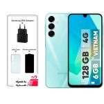 گوشی سامسونگ Galaxy A16 4G رجیسترشده دو سیم‌کارت 128 گیگابایت با رم 6 گیگابایت - ویتنام - به همراه شارژر 25 واتی سامسونگ، محافظ صفحه نمایش و قاب ژله‌ای